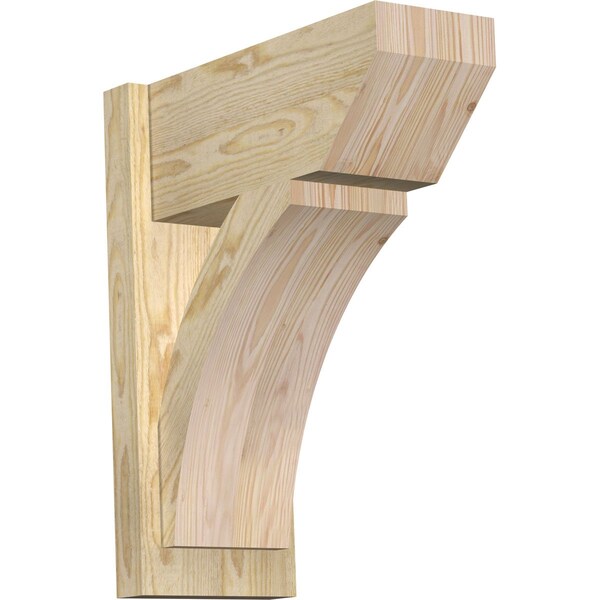 Ekena Millwork Thorton Slat Rough Sawn Outlooker, Douglas Fir, 8"W x 18"D x 22"H OUT08X18X22THR06RDF - main